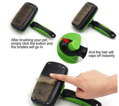 PetEase Self-Cleaning Slicker Brush