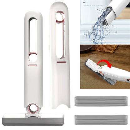 Mini Sponge Mop designed for quick cleaning of smooth surfaces including glass and cars.