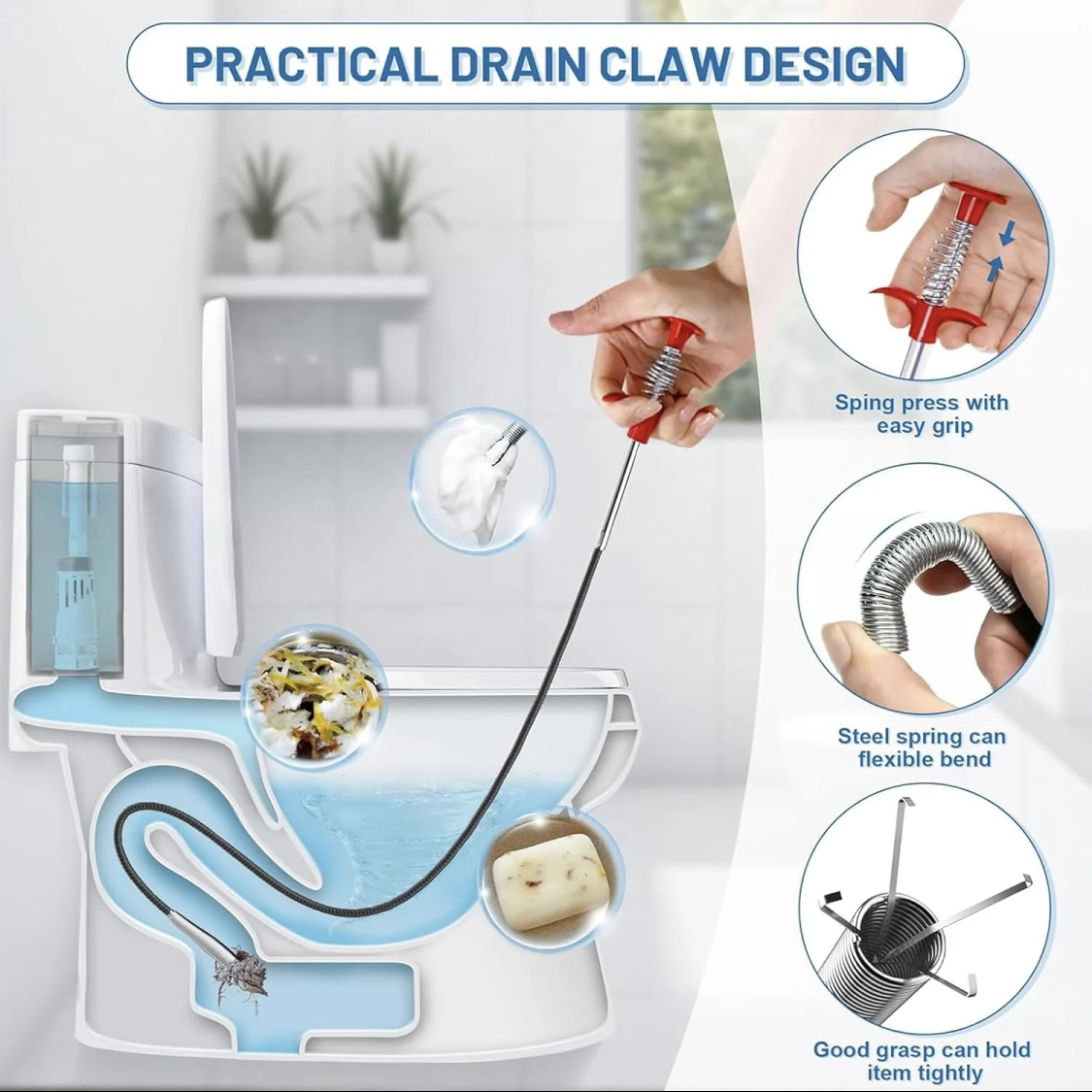 DrainPro™ Spring Clog Remover