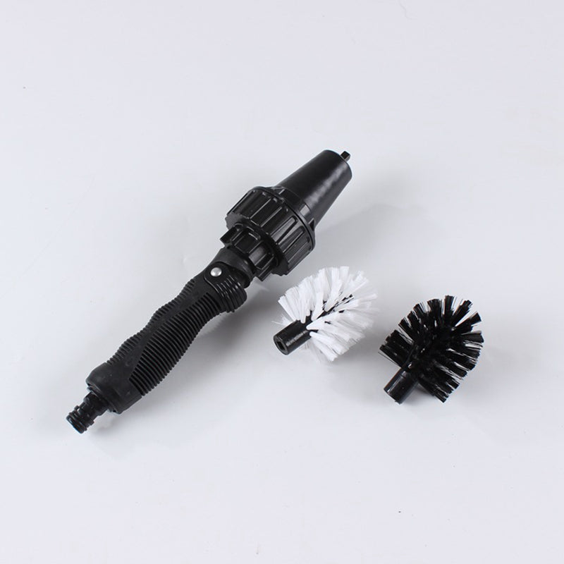 Water-Powered Rotary Cleaning Brush with Handheld Spray Function