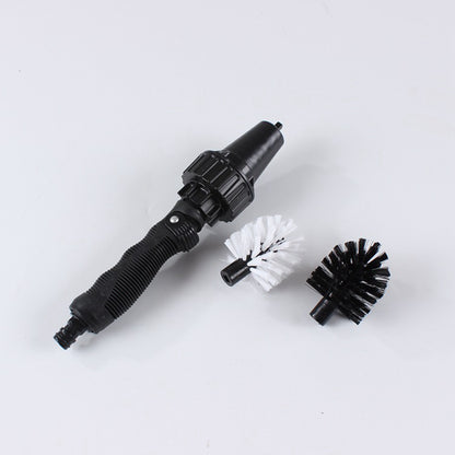 Water-Powered Rotary Cleaning Brush with Handheld Spray Function