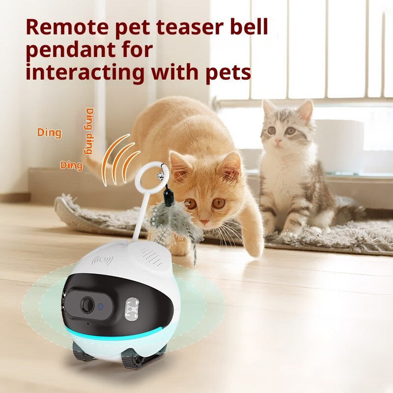 PawCam™ 360° Smart Pet Monitor — HD WiFi Camera with Interactive Cat Toy