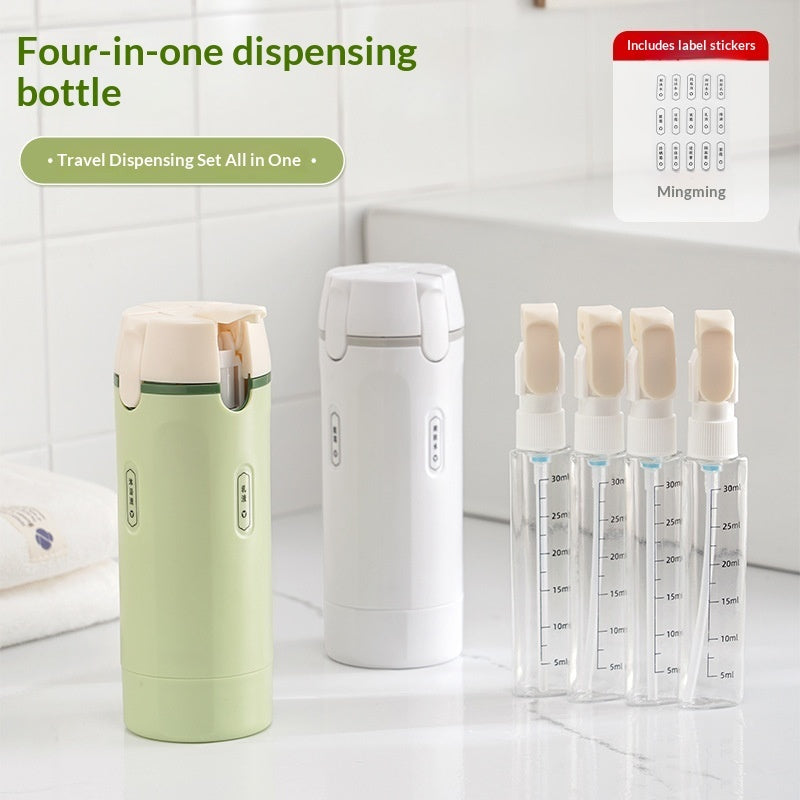 QuadPack 4-in-1 Leakproof Travel Dispenser Set