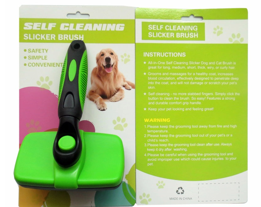 PetEase Self-Cleaning Slicker Brush