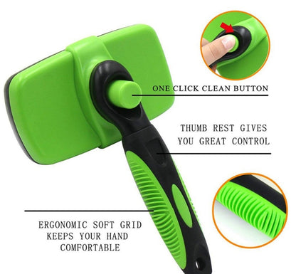 PetEase Self-Cleaning Slicker Brush