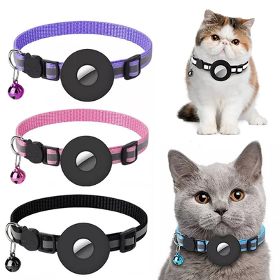NightGuard AirTag Pet Collar with Waterproof Holder