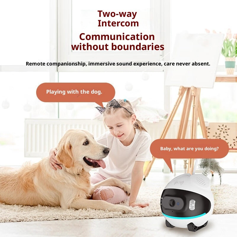 PawCam smart pet monitor app control on smartphone