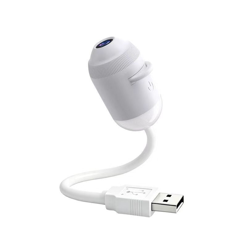 Starry Night Light Projector in car with USB connection creating a starry ceiling ambiance.