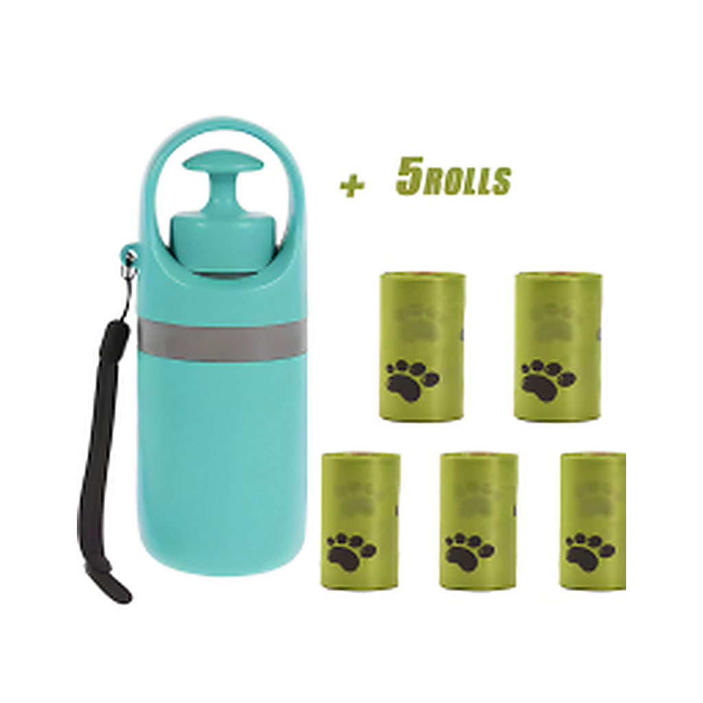 Dog Pooper Scooper with Built-In Bag Dispenser | 8-Claw Pick-Up Tool