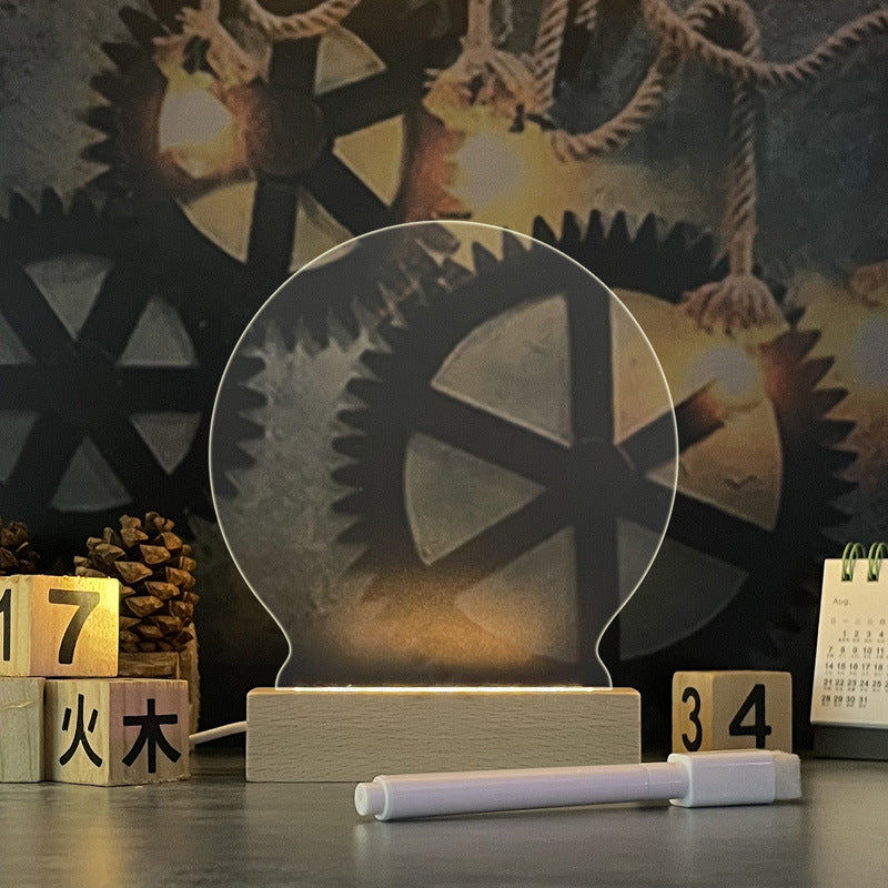 GlowNote LED message board with included marker pen