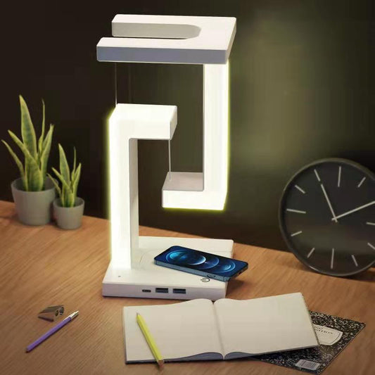 Creative Suspension Balance Lamp with Wireless Smartphone Charging