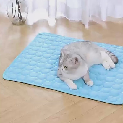 Pet Cooling Mat — Ice Silk Self-Cooling Pad