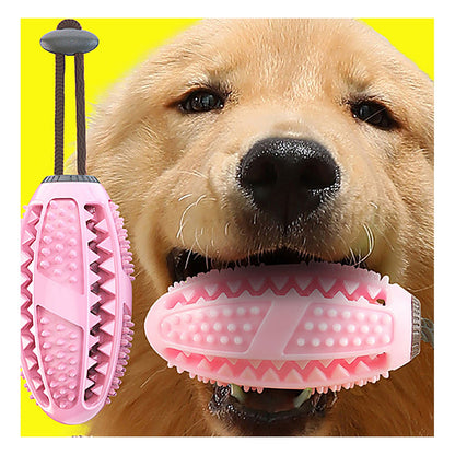 Suction Cup Dog Toy featuring a dog chewing on a tugging toy anchored with a strong suction cup for interactive play.